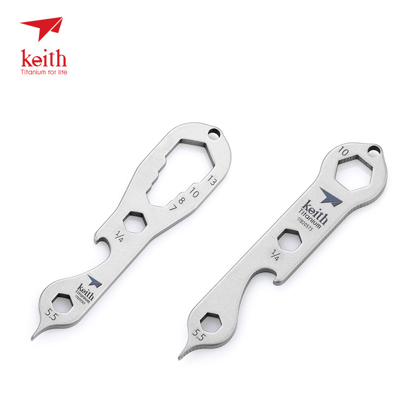keith铠斯多功能钛工具户外便携新品钛合金小工具螺丝刀开瓶器