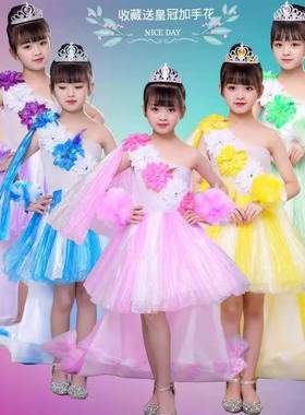 六一儿童环保服装幼儿园手工创意diy亲子演出女童时装走秀塑料袋