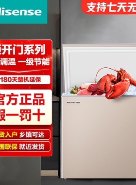 Hisense/海信 BD/BC-203NUD冰柜家用小型冷藏冷冻卧式大容量两用