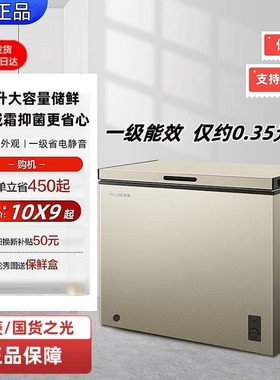 美菱meiling一级冰柜雪柜小型商用双温大容量冷冻冷藏保鲜冷柜单0