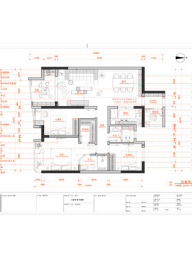 （78）家装设计高级感全套CAD施工图规范模板打印线性图例平立面