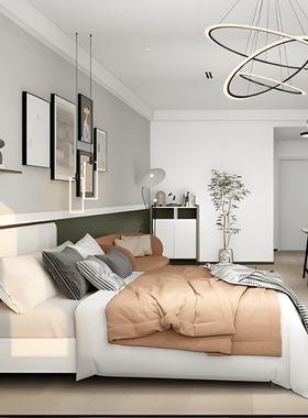 民宿loft公寓家具全屋套装组合 现代卧室床衣柜定制 沙发餐桌椅子