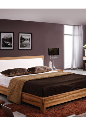 板式成套卧室家具组合套装 简约现代白色双人床 衣柜特价包安装