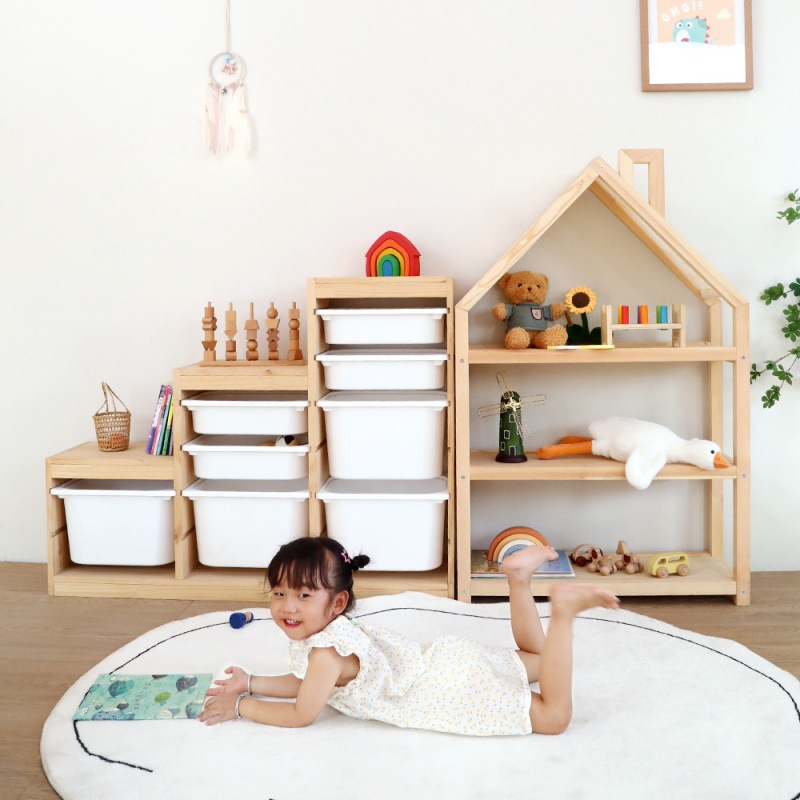 初生儿童房家具组合套装阅读区布置攻略卧室伴侣装孩子玩具收纳柜