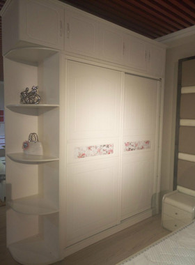 盛德居订制衣柜 推拉门定制整体衣柜 简约现代卧室家具组合收纳柜