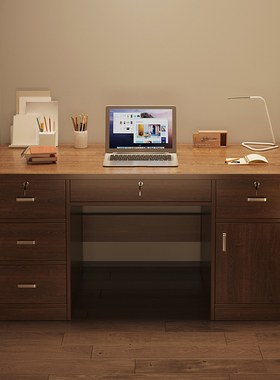 实木电脑桌卧室家用书桌学生写字桌椅组合办公室简约现代办公桌子