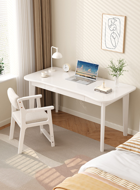 简约现代全实木电脑桌简约卧室家用学生单人书桌办公桌简易写字台