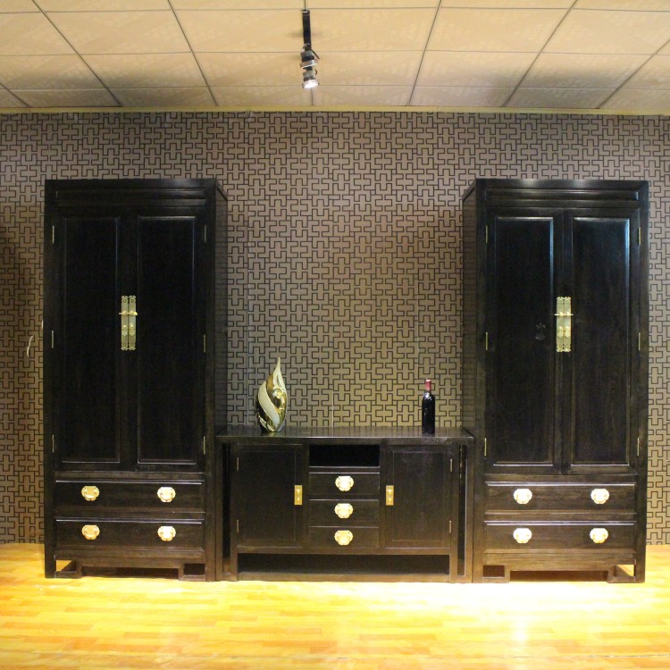 QAY家居传统手工新中式全实木衣柜顶箱柜隔板可定制卧室组合家具
