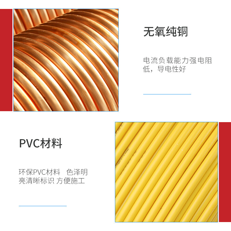 单股阻燃电线 BV线 1.0/1.5/2.5/4/6/10平方铜芯 家装工程线