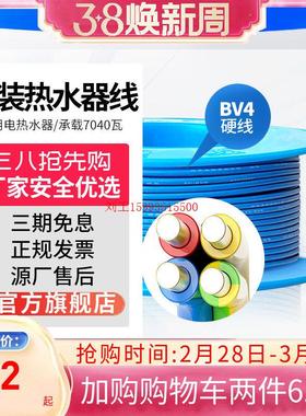 远东电缆BV4平方阻燃家装国标单芯单股铜芯线热水器电线