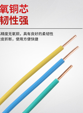 江南单芯电线硬线家用bv2.5家装电缆国标1.5/4/6/10/16平方铜芯线