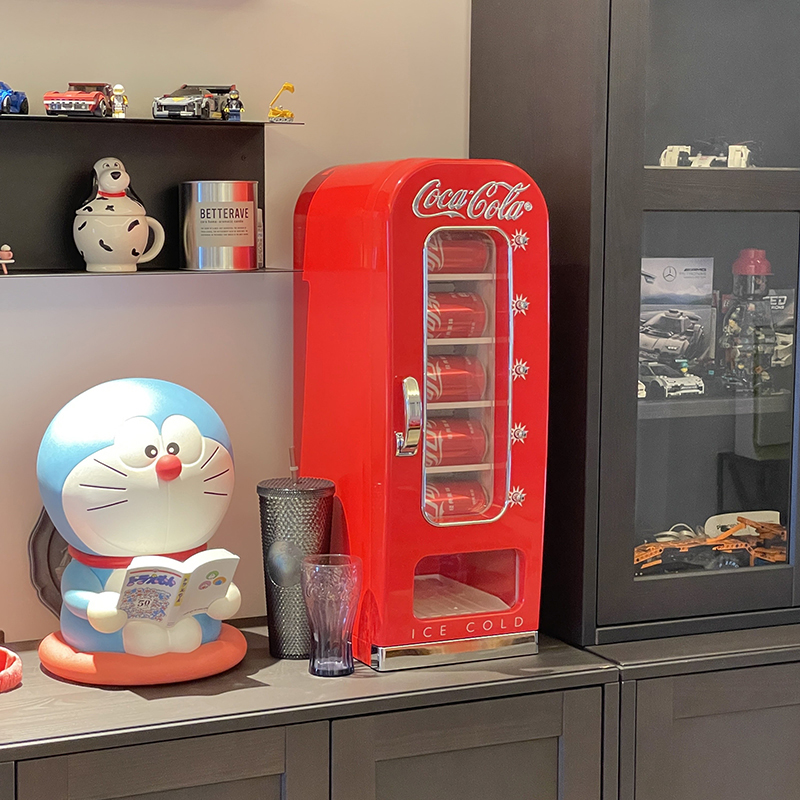 可口可乐冰箱贩卖机易拉罐冷藏车家两用冰箱美式复古居家装饰摆件