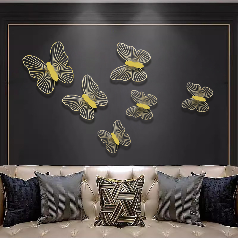 立体墙面壁饰壁挂客厅卧室电视沙发背景墙软装饰品创意蝴蝶挂件