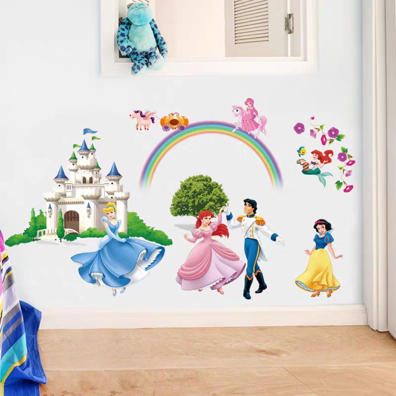 少女孩子儿童卧室家装好物房间大白墙面遮丑公主城堡墙贴纸装饰品