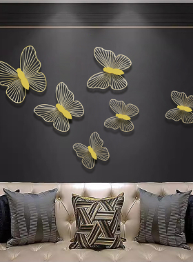 立体墙面壁饰壁挂客厅卧室电视沙发背景墙软装饰品创意蝴蝶挂件