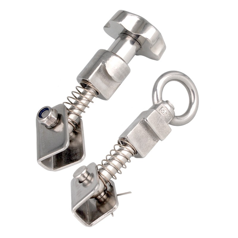 304不锈钢人孔吊环螺丝螺母圆勾套装手轮手柄螺帽螺杆锁紧扣件M12