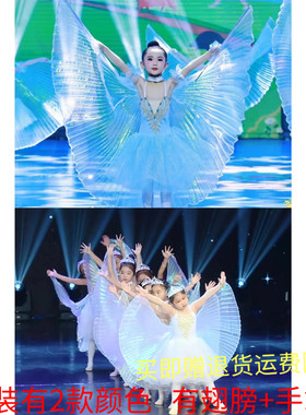 幼儿中国舞小风筝舞蹈服翅膀道具儿童表演服芭蕾裙演出服新款六一