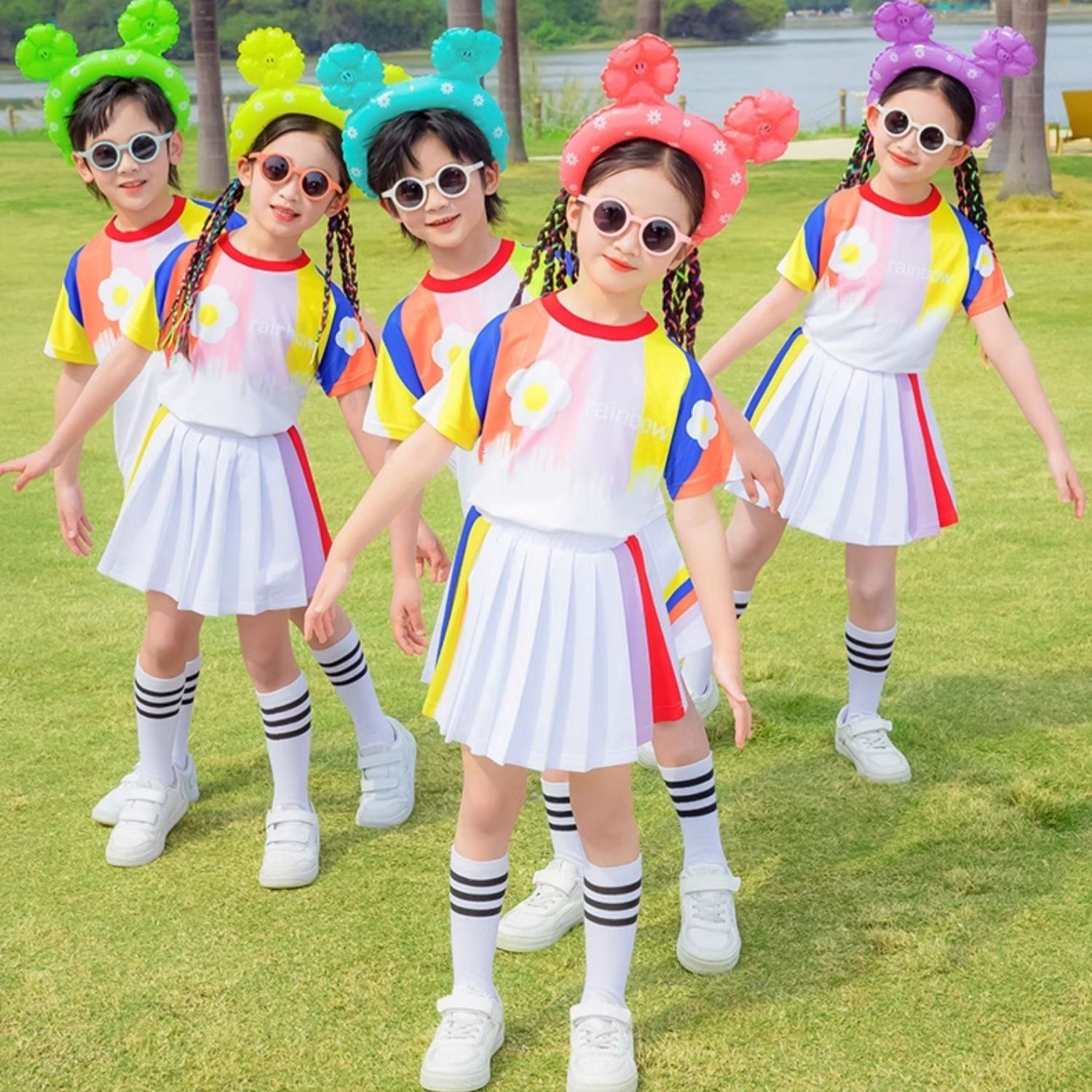 六一儿童演出服运动会开幕式表演啦啦队班服小学生服装幼儿园舞蹈