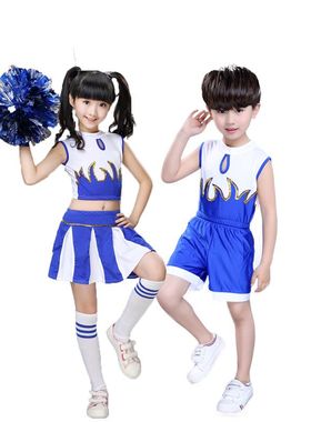 儿童男女啦啦操演出服装小学生运动会健美操体操幼儿拉拉队表演服