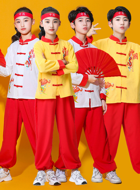 儿童武术练功服中小学生运动会演出服中国风男女童六一表演服装