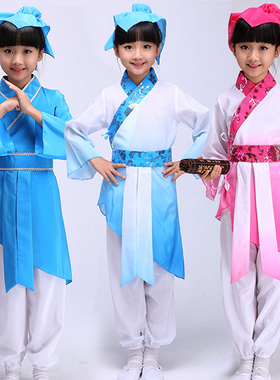 男女童书童演出服儿童舞蹈弟子规国学服幼儿园三字经汉服表演服装