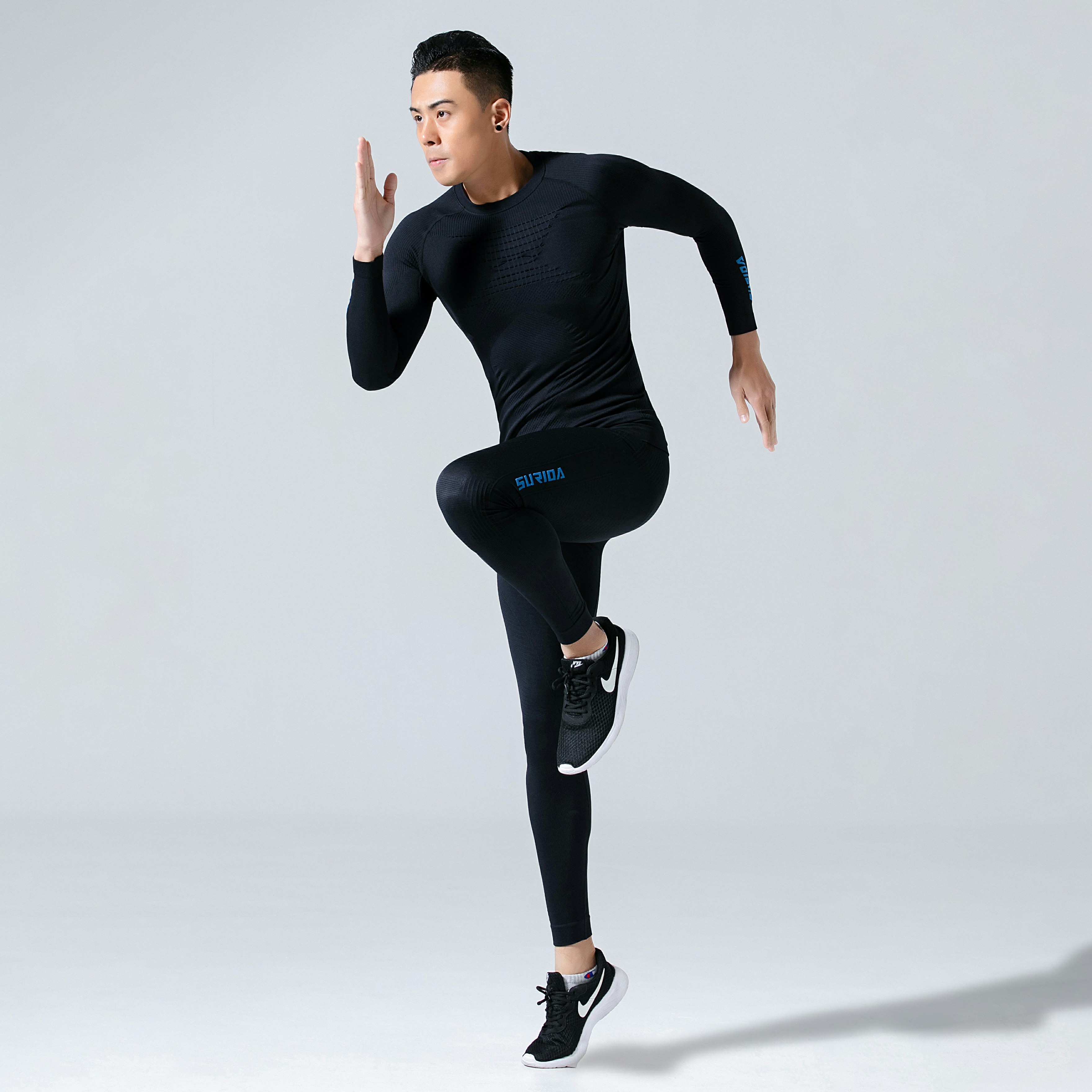 运动套装速力达篮球健身秋冬跑步轻量户外运动多功能压缩紧身衣裤
