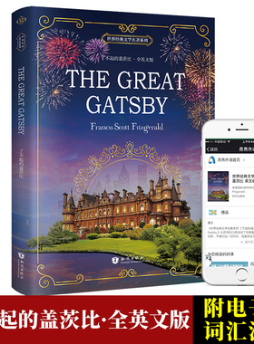 全英文版 了不起的盖茨比 the great gatsby原版小说无删减 初高中大学英语读物书 世界名著外国文学英文读物英语阅读畅销图书籍