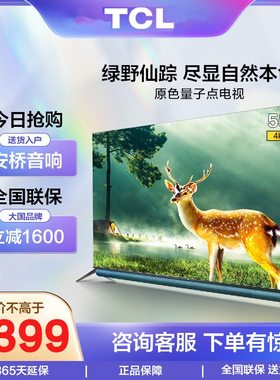 TCL 55Q10 55英寸4K高清智能全面屏网络平板液晶电视机官方旗舰65