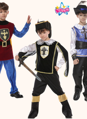 万圣节表演出化妆舞会服饰儿男童cosplay古罗马武士小战士服武士