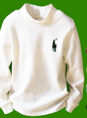 青少年高尔夫球衣服装长袖上衣男女童秋冬保暖打底衫长袖T恤弹力