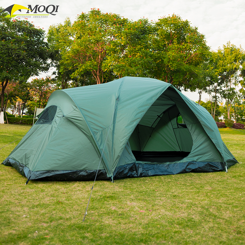莫崎户外野营帐篷防雨4-6人家庭超大露营装备野外住所帐篷