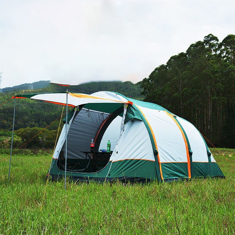 极多宝充气帐篷户外野营加厚防雨露营装备5-10人便携大型充气帐篷