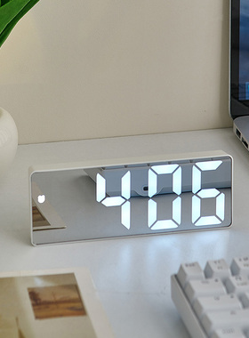 ins风LED时钟创意电脑桌面学生宿舍电竞房办公室装饰摆件房间好物