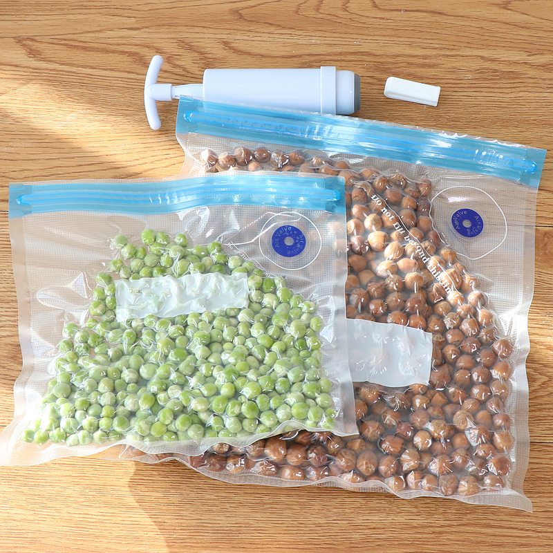 食物真空保鲜袋抽气密封拉链式压缩袋加厚家用装蔬菜水果食品袋