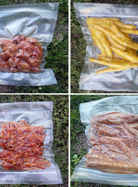 网纹路抽真空食品包装袋子密实商用拉链式冷藏自封口塑料一次性袋