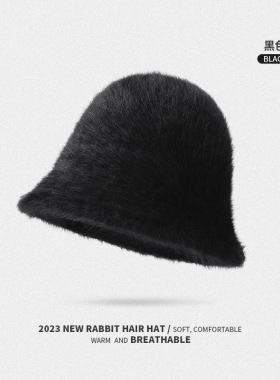 新款针织羊绒毛线冷帽冬季户外保暖男女百搭大头围包头帽瓜皮帽子