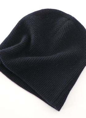 冬季羊绒帽子男女士纯色针织帽保暖护耳防寒户外羊毛帽
