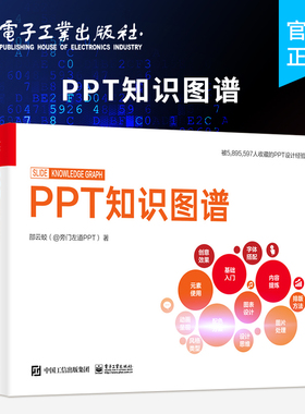 官方正版 PPT知识图谱 全彩 PPT设计制作基础知识图片处理 PPT设计学习大全 高效PPT教程 PPT制作入门书籍 电子工业出版社