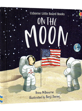 英文原版 On the Moon 月球上 Benji Davies新书 探索月球奥秘太空 早教启蒙图画书 英文版儿童全英语书