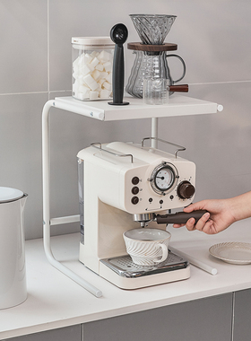 电饭煲置物架厨房台面电器空气炸锅架子咖啡机小型家电分层收纳架