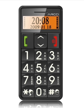Capitel/首信 S718 中兴S302老年手机按键直板一键拔号报时橙色屏