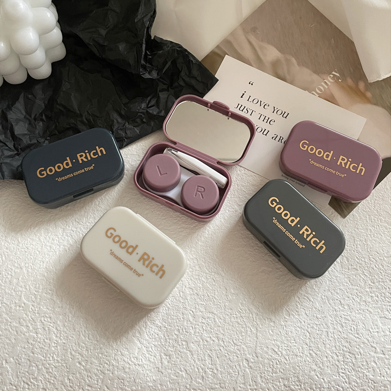 隐形眼镜盒美瞳盒子高级感收纳盒夹子取戴器便携辅助器吸棒夹子