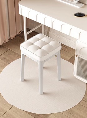 餐椅家用可叠放餐桌椅软包凳子简约塑料餐凳客厅餐厅加厚轻奢椅子