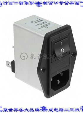 FN283-10-06 电源接入连接器3POS插座公插片模块IEC320-C14面板安