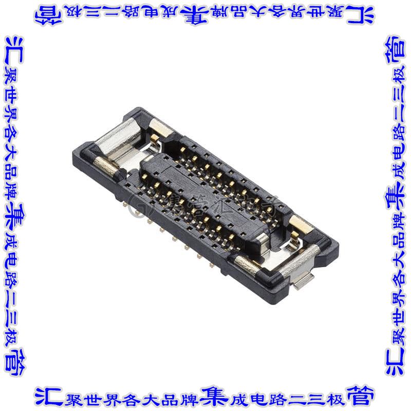 2033890363 板对板连接器36POS插座中央带触点2排0.35mm表贴SMD镀