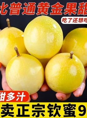 黄金百香果1-5斤孕妇水果新鲜钦蜜9号广西白香果原浆纯甜整箱大果