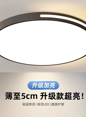 2024新款主卧室灯LED吸顶灯圆形阳台灯现代大气客厅房间简约灯具