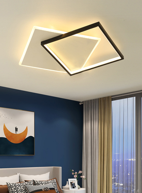 北欧主卧室吸顶灯圆形简约现代家用房间灯极简创意led灯具书房灯