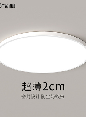 led吸顶灯现代简约卧室灯超薄主卧极简护眼2023年新款房间主灯具
