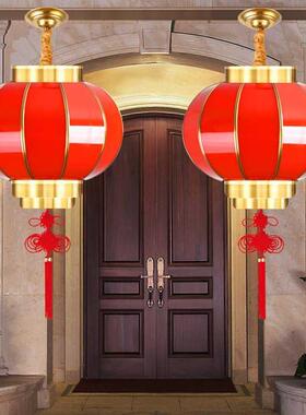 2024新款定制全铜结婚大红吊灯中国风阳台大门口防水古风小灯笼